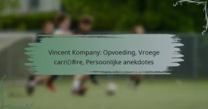 Vincent Kompany: Opvoeding, Vroege carrière, Persoonlijke anekdotes